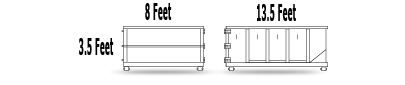 10 YARD ROLL OFF DUMPSTER DIMENSIONS