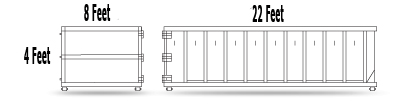 20 YARD ROLL OFF DUMPSTER DIMENSIONS