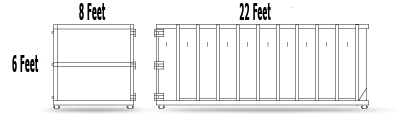 30 YARD ROLL OFF DUMPSTER DIMENSIONS